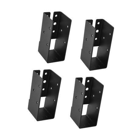 Concealed Joist Hangers, (4PCS),Outdoor Trim Concealed Flanges, for Beam,Swing, Handrail,Fence (10*4.5*5cm)