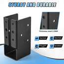 Concealed Joist Hangers, (4PCS),Outdoor Trim Concealed Flanges, for Beam,Swing, Handrail,Fence (10*4.5*5cm)