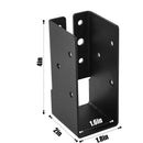 Concealed Joist Hangers, (4PCS),Outdoor Trim Concealed Flanges, for Beam,Swing, Handrail,Fence (10*4.5*5cm)
