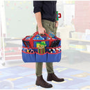 Teacher Handle Tote Bag Organizer,Tote Bag Organization for  Crafts,Art,Paper,Books,School,Sewing,Travel with Handles,Ofiice Supplies Storage (Blue+red)