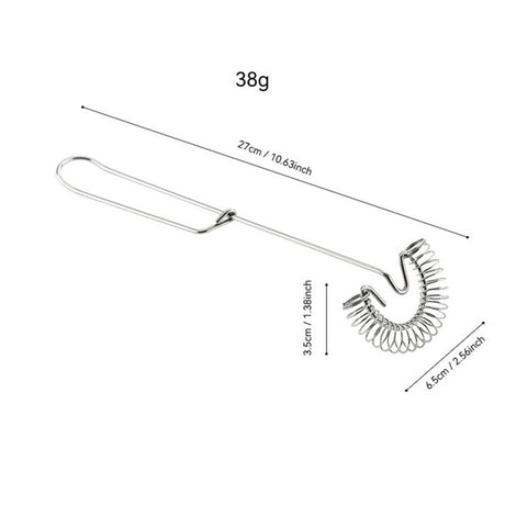 1 Pack Stainless Steel Spring Coil  Design for Eggs, Cream, Sauces, Gravy - Spiral Whipper Blender Beater Cooking Tools