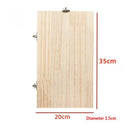 Large Bird Perch Stand Platform, Natural Wooden Small Animals Cage Accessories,  Parakeet Cockatiel Rat Hamster Guinea Pig Conure Chinchillas(35*20*1.5cm)