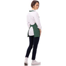 hanging apron restaurant milk tea shop baking coffee shop barbecue work clothes apron with 3 Pocket（green）