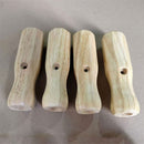 8Pcs Football Game Rod Handle Stick End Caps Grip for Desktop Soccer Table Top Foosball Table Handle Grip Replacement（wood color）