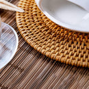 4pcs Trivets for Hot Dishes - Woven Rattan Trivets Hot Pads for Dinning Table,Kitchen Heat Resistant Straw Dish Coasters Placemats Pot Holder (16cm)