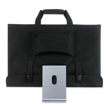 Travel Carrying Case for 24'' Desktop Computer, Nylon fabric with velvet lining integrated desktop computer bag dust cover(Black)