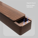 Pet Cat whiskers Beard Hair Collection Commemorative Storage magnet Walnut Solid Wood Box