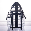 Professional Clear PVC Makeup Kits Organizer Make up Set Bag Carry All Artist Transparent Travel Cosmetic Bag with 6 External Pockets & Tissue Holder