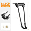 4Pcs Folding Hairpin Legs,  Foldable Coffee Table Legs with Mounting Screws, Heavy Duty Easy Install Furniture Black Legs for Desk Bench Chair, Home DIY Projects, (Height 185 mm), Black
