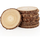 Natural Wood Slices3-4cm Thickness 1cm, 10 PCS Round Wooden Discs with Tree Bark, Wood Slices for Centerpieces for Handmade Crafts, Wood Circles for Rustic Wedding Decoration
