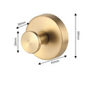 Gold Bathroom Towel Hooks 2 Pack, 304 Stainless Steel Robe Hooks for Kitchen Garage, Wall Mounted