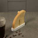 Coffee filter holder storage, marble holder coffee filter container, suitable for coffee bars/homes/offices（white）