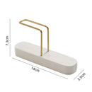 Coffee filter holder storage, marble holder coffee filter container, suitable for coffee bars/homes/offices（white）