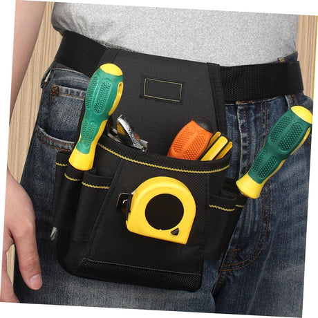 Electrician Tool Pouch Tool Belt Pouches Multiple Pockets Tool Organizer for Technician, Maintenance,  Electricians Carpenters Handymen（Upgraded Version）