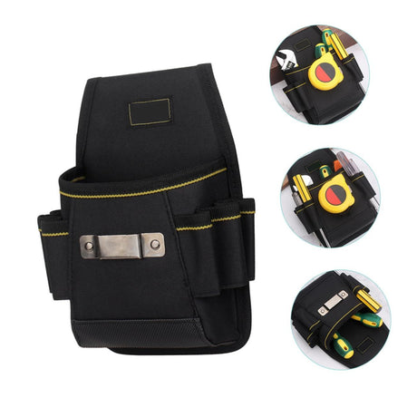Electrician Tool Pouch Tool Belt Pouches Multiple Pockets Tool Organizer for Technician, Maintenance,  Electricians Carpenters Handymen（Upgraded Version）