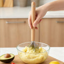 Stainless Steel Meat Chopper,Food Grade 6-Blade Ground Beef Chopper Potato Masher Hamburger Smasher Tool for Kitchen Cooking Vegetable Puree