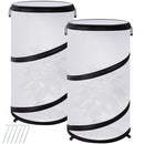 2 Pcs Pop Up Winter Frost Plant Cover, 20 x 12 Inch Round Garden Plants Freeze Protection Tent, Foldable Warm Plant Protector Enclosure for Snow Frost Protection Indoor & Outdoor