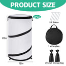 2 Pcs Pop Up Winter Frost Plant Cover, 20 x 12 Inch Round Garden Plants Freeze Protection Tent, Foldable Warm Plant Protector Enclosure for Snow Frost Protection Indoor & Outdoor