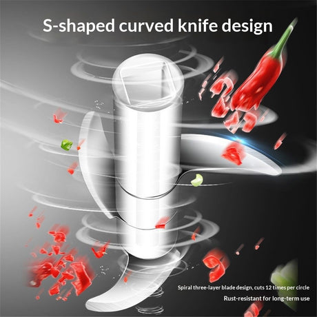 Garlic Press,Onion vegetable chopper,Food Chopper,Garlic Mincer, for Ginger, Chili, Nuts - Chop into Minced, Dishwasher Safe