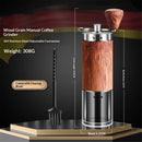 Manual Coffee Grinder with Adjustable Bean Grind Size - Hand Coffee Grinder with Hand Crank Mill - Ideal for Fresh Espresso at Home, in The Office, or for Travelling（Send cleaning brush）