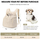 Dog Front Carrier Backpack, Adjustable Pet Dog Carrier Backpack Ventilated Mesh Dog Travel Backpack with Zippered Side Windows for Hiking Traveling for Small Medium Cats Dogs