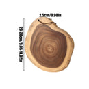 Acacia Wood Cutting Board - Rural Wood Cutting Board, Durable Cutting Board, Kitchen, Meat, Cheese, and Entertainment Tray,（Diameter 23-28CM）
