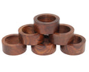 Handcrafted Wood Napkin Rings Set, Set of 12, Wood Napkin Holders,  Hand Made by Skilled artisans - Perfect for Parties, Any Events, Regular Home Use, Family Dinners, Holidays