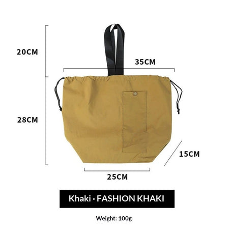 Canvas Drawstring Lunch Bag Insulated Lunch Tote Japanese Style Bento Tote Bag Reusable Lunch Bag with Handle and Drawstring