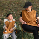 Waterproof Unisex Work Apron with 4 Pockets Vest Apron Ultralight Chef Waiter Work Overalls 2pcs（S+L）