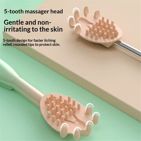 Electric Back Scratcher, Rechargeable Itch Relief Tool Lightweight Body Massage Device for Home Travel