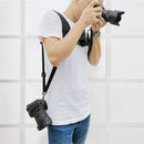 Dual Camera Shoulder Harness Quick Release Double Camera Tether Strap Soft Pad Decompression Strap Belt With 1/4 inch Screw for DSLR SLR Cameras