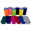 Blank Foam Pint Glass Coolie (Variety Color 12 Pack) - Blank Beer Can Cooler Sleeves Soft Insulated Beer Cozy for Cans Friendly Plain Coolies in Bulk for Beer Cans
