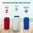 Blank Foam Pint Glass Coolie (Variety Color 12 Pack) - Blank Beer Can Cooler Sleeves Soft Insulated Beer Cozy for Cans Friendly Plain Coolies in Bulk for Beer Cans