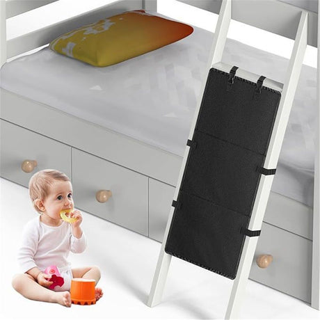 Bunk Bed Ladder Cover, Bunk Bed Ladder Pads for Kids to Prevent Kids from Climbing, Suitable for Attic Stairs, Swimming Pool Stairs.(Black)
