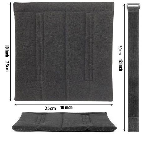 4 Pcs Bunk Bed Ladder Pads,with 8 Adjustable Hook & Loop Straps,Bunk Bed Ladder Cover,Ladder Step Pads Loft Bed, Suitable for Safe and Comfortable Climbing,10x10 Inch (Ladder Not Included)
