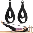 Pilates Straps - Double Loop D-Ring Straps for Reformer, Padded, Home Gym Workout 1 Pair Pilates Double Loop Straps for Reformer Fitness D-Ring Straps Handle,