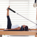 Pilates Straps - Double Loop D-Ring Straps for Reformer, Padded, Home Gym Workout 1 Pair Pilates Double Loop Straps for Reformer Fitness D-Ring Straps Handle,