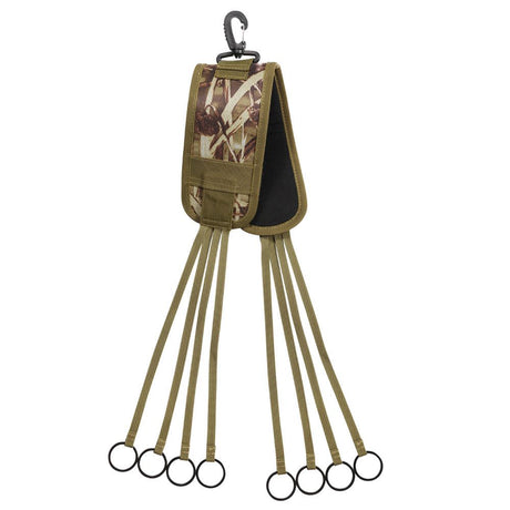 Right Waterfowl Non-Slip Leg Band Bird Hunting Game Strap with Leg Loop Style - Includes Heavy Duty Spring Clip and 8 Metal Cinch Rings