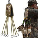 Right Waterfowl Non-Slip Leg Band Bird Hunting Game Strap with Leg Loop Style - Includes Heavy Duty Spring Clip and 8 Metal Cinch Rings