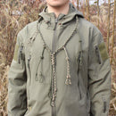 Duck Call Lanyard with Removable Drops Secures 12 Call Premium Real Nylon Game Call Lanyard Hand Braided Camo goose Calls for Predator Ducks