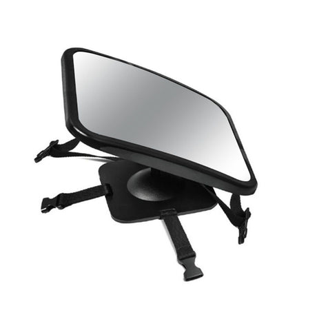 Rear Facing Baby View Mirror for Child Safety Car Seat - Crystal Clear Reflection via Crash-tested & Shatterproof Convex Mirror