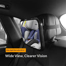 Rear Facing Baby View Mirror for Child Safety Car Seat - Crystal Clear Reflection via Crash-tested & Shatterproof Convex Mirror