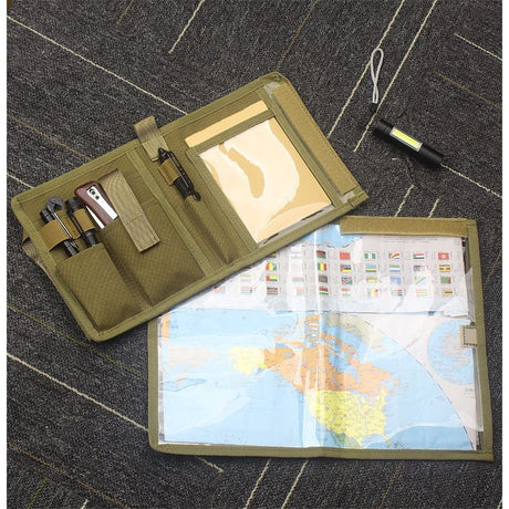 Pouch Map Case Holder Army Foldable Map Storage Pouch Multifunctional for Outdoors or Hiking - 15