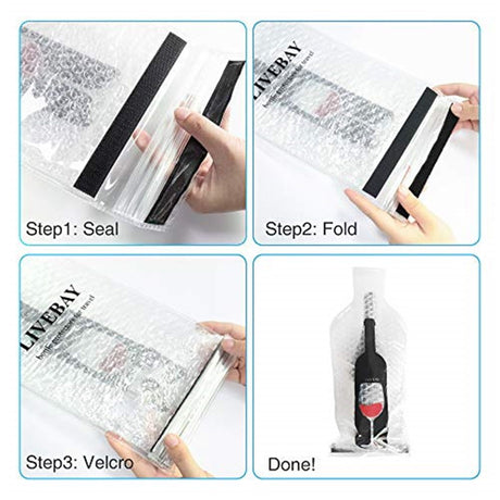 10 Set Wine Bags for Travel, Wine Bottle Travel Protector Bags, Wine Travel Bags for Wine Bottles Airplane, Wine Packaging Skins Sleeves for Air, Car and Cruise Travel