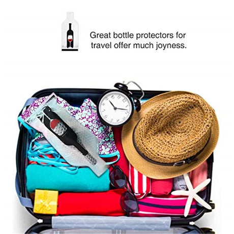 10 Set Wine Bags for Travel, Wine Bottle Travel Protector Bags, Wine Travel Bags for Wine Bottles Airplane, Wine Packaging Skins Sleeves for Air, Car and Cruise Travel