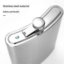 64 oz Classic Style Stainless Steel Liquor Whiskey Hip Flask Silver  Vegan Leather Flask Case, Portable Pocket Belt Bag Compatible Protective Travel Holder for Men