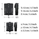 2 Pieces Medieval Faux Leather Studded Belt Pouch, Retro Renaissance Belt bag, Portable Waist Bag Side Pack