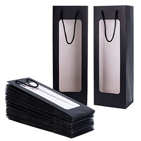 Wine Gift Bags with Window - 20 Pack,14.2