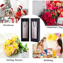 Wine Gift Bags with Window - 20 Pack,14.2" Wine Bags for Bottles - Halloween, Birthday, Housewarming, Dinner Party, Business - Black