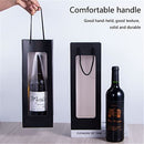 Wine Gift Bags with Window - 20 Pack,14.2" Wine Bags for Bottles - Halloween, Birthday, Housewarming, Dinner Party, Business - Black